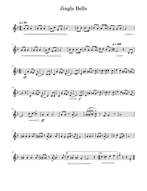 Jingle Bells Sheet Music For Trumpet Download Free In Pdf Or Midi