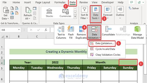 How To Create A Monthly Calendar In Excel Effective Ways