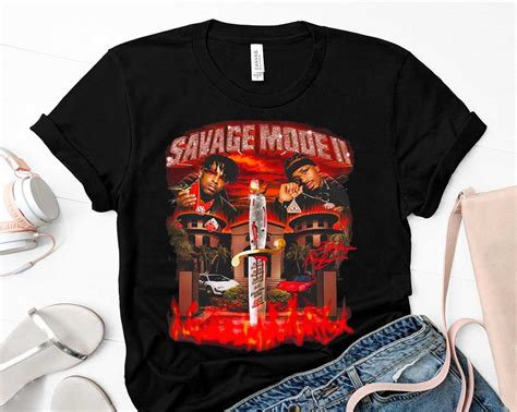 21 Savage And Metro Boomin Shirt, 'Savage Mode Ii' Merch Shirt, 21 ...