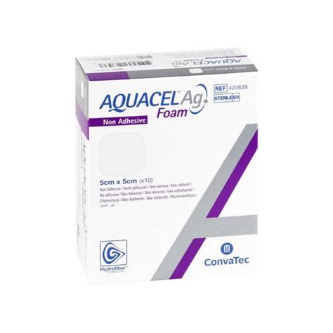 Aquacel Ag Foam nicht adhäsiv 5x5cm Verband 10 St bei APONEO kaufen