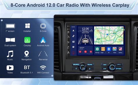 Amazon Podofo Core G Android Coche Est Reo Doble Din Radio