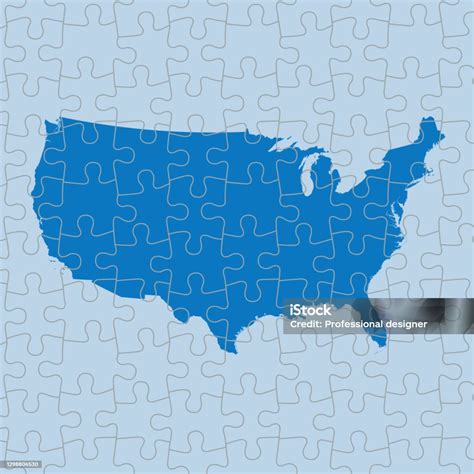 Map Of Usa Stock Illustration Download Image Now Cartography Color Image Computer Graphic