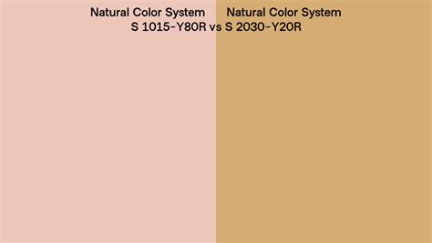 Natural Color System S 1015 Y80r Vs S 2030 Y20r Side By Side Comparison