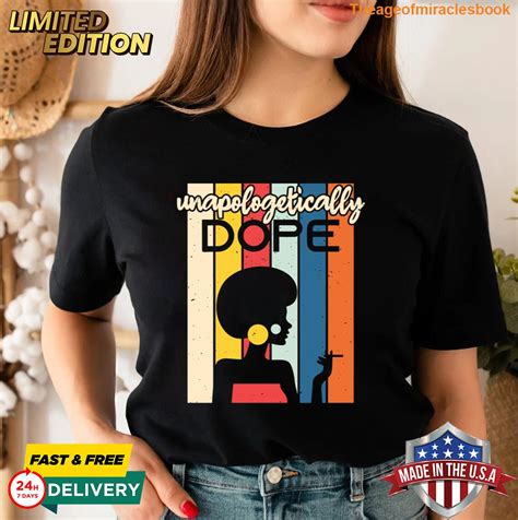 Unapologetically Dope Black Afro Black History Month Essential T Shirt