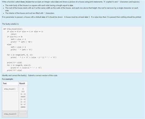 Solved Write Function Called Drawhouse Accepts Integer Value Size