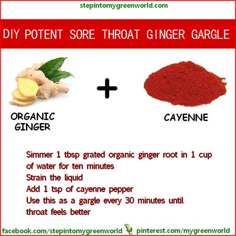 A Great Sore Throat Remedy Gargle Once Each Time And Every 30 Minutes