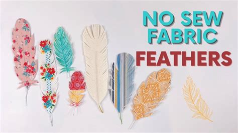 No Sew Fabric Feathers Make Feathers With Glue Fabric Painting