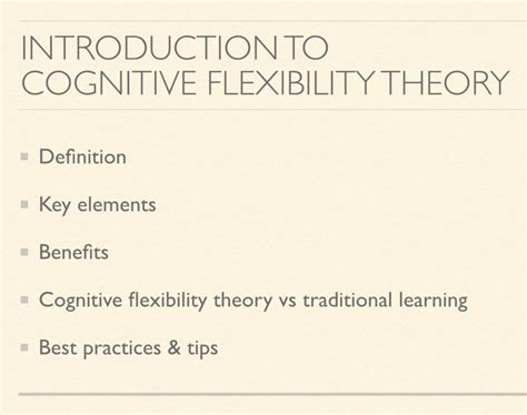 Introduction To Cognitive Flexibility Theory Tutorial Sophia Learning