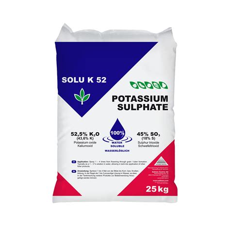 SOLU K 52 Sulphate Of Potash EC Fertiliser Salinen Austria AG