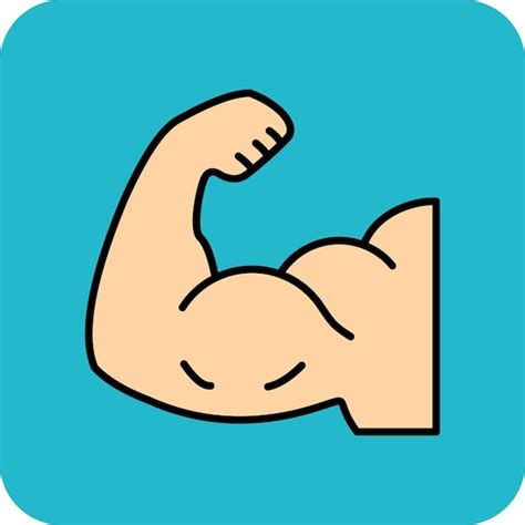 Biceps Symbol Premium Vektor