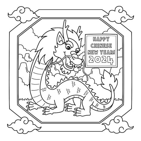 Chinese New Year Colouring Pages 2024 - Devi Muriel