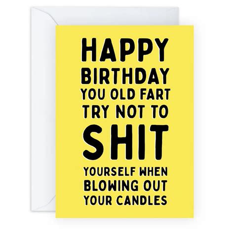 Shit Yourself Birthday Card Central 23 Outer Layer