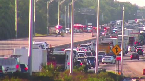 Crash Involving Concrete Truck Closes I 95 In Brevard Youtube