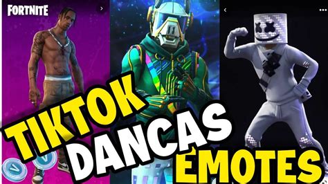 TOP DAS MELHORES TIKTOK DANÇAS GESTO EMOTES LENDÁRIO DO FORTNITE E AS