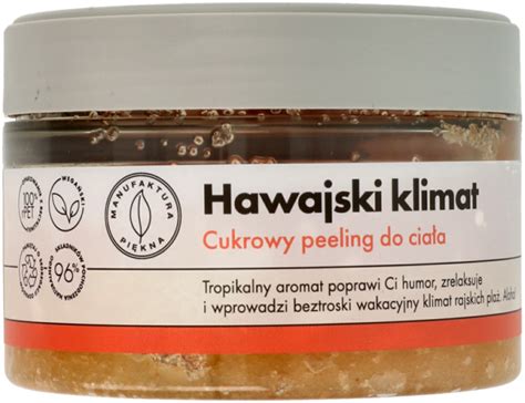 MANUFAKTURA PIĘKNA Hawajski Klimat peeling do ciała cukrowy 250 g