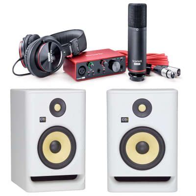 X Krk Rp G Wn Na Powered Near Field Studio Monitor With Focusrite