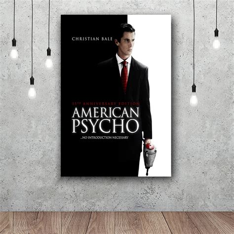 American Psycho Art Silk Poster Home Decor 12x18 24x36inch In Painting