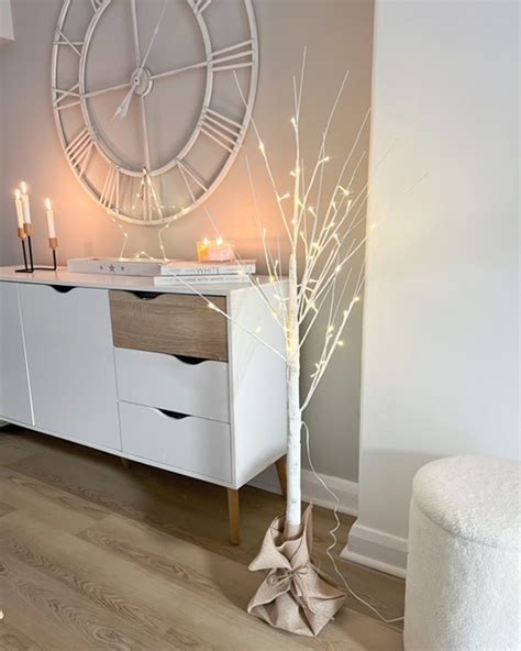 White Light Up Twig Tree Perfectly Lovely Interiors