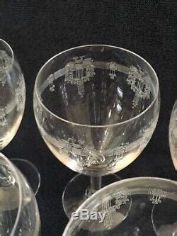 Service Verres Cristal Grav Ancien