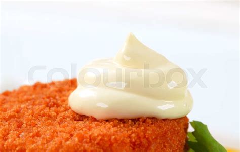 Fried breaded cheese | Stock image | Colourbox