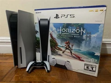 New Sony PS5 Blu Ray Edition Console Horizon Forbidden West Bundle