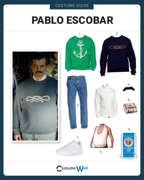 Pablo Escobar Costume Carbon Costume DIY Dress-Up Guides, 43% OFF