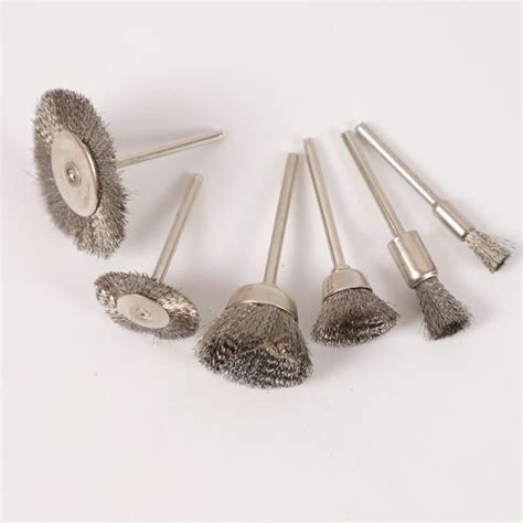 Brosse Brosse métallique pour meuleuse rotative Dremel fil d acier