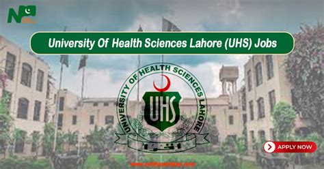 University Of Health Sciences Lahore Uhs Jobs 2024 Online Apply