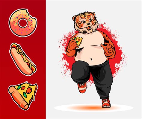 Fat Tiger Illustration 3488267 Vector Art at Vecteezy