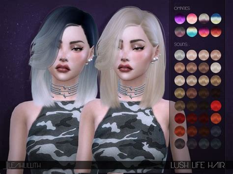 Leah Lillith S Leahlillith Lush Life Hair Sims Hair Females