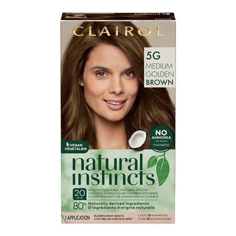 Clairol Natural Instincts Medium Golden Brown 5g Demi Permanent Hair Dye 1 Ea