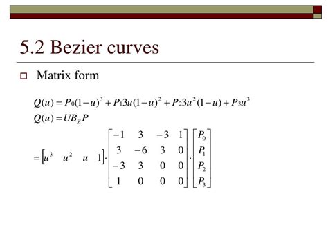 Ppt Modelling And Representation Bezier B Spline And Subdivision