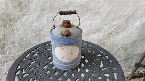 Galvanized Metal Gas Can, 1 Gallon, Oil Can, Gasoline Can, EMPTY - Etsy