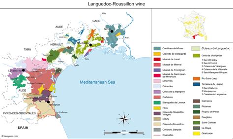 France Map of Vineyards Wine Regions