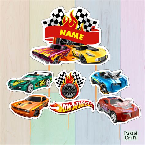 Hot Wheels Customized Cake Topper For Birthday Party Events