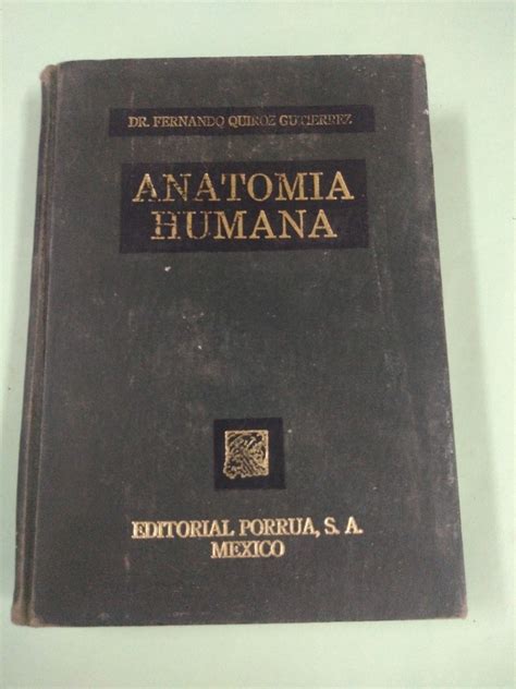 Anatomia Humana Libro Por Fernando Quiroz Gutierrez Mercado Libre