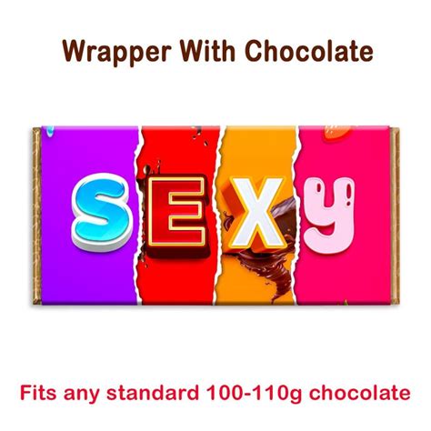 Sexy Chocolate Bar Wrapper Funny Novelty T Present For Gf Etsy