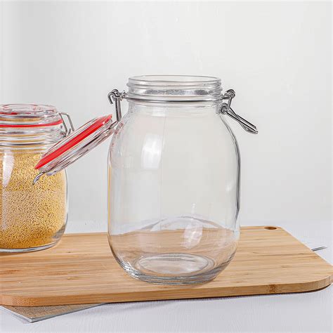 Glass Seal Storage Jar Homeware Jh Glassware Jh Glassware