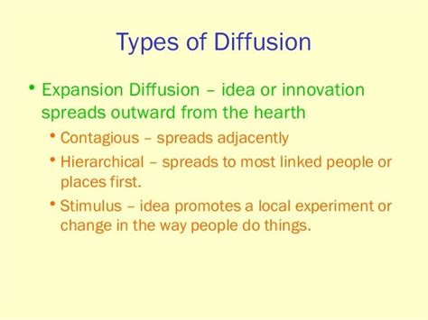 Definition Of Hierarchical Diffusion In Human Geography