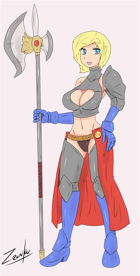 Rule 34 Alternate Costume Armor Dc Dc Comics For Honor Futa Only Futanari Halberd Kara Zor L