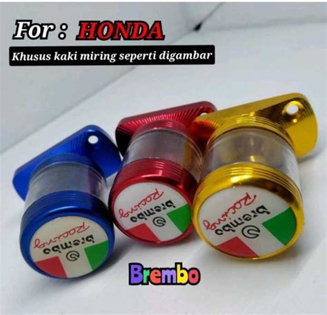 Tutup Minyak Rem Brembo Model Stempel Transparan Matic Honda Beat Fi