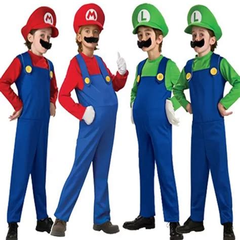 Disfraz Mario Bross Luigi Ni A Ni O Bebe Halloween Cuotas Sin Inter S