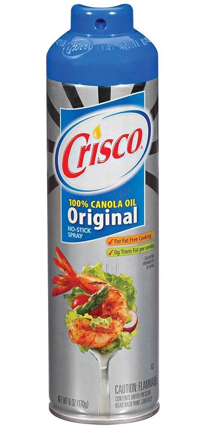 Amazon Crisco Original No Stick Cooking Spray 6 Oz Grocery