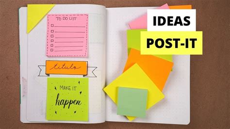 Ideas Para Usar Las Notas Adhesivas Post It Apuntes Bonitos Con Post