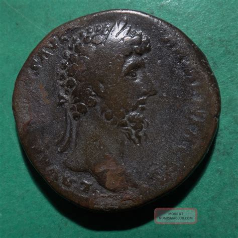 Tater Roman Imperial Ae Sestertius Coin Of Lucius Verus Mars