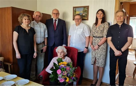 Urząd Miejski w Mosinie 101 urodziny mieszkanki Gminy Mosina