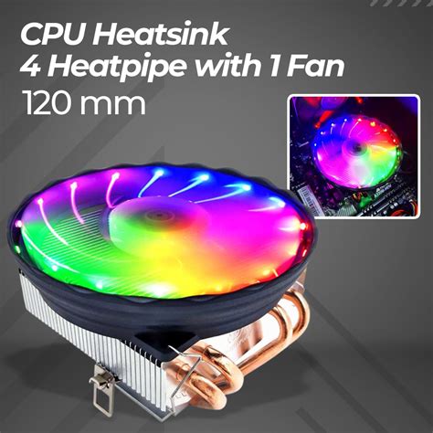 Snowman CPU Heatsink 4 Heatpipe LED RGB With 1 Fan 120 Mm M400