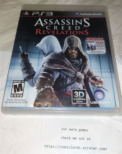 Assassins Creed Revelations Sony Playstation 3 2011 Ps3