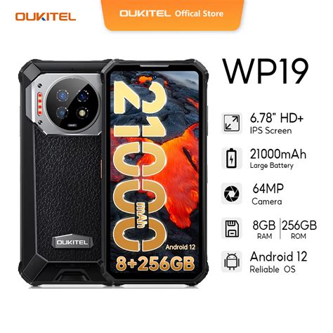 OUKITEL Wp1921000mah 8gb 256gb Rugged Cellphone 6 78 Fhd 90hz