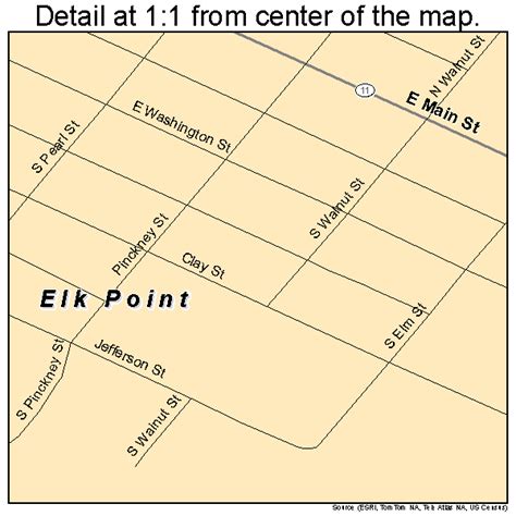 Elk Point South Dakota Street Map 4618620